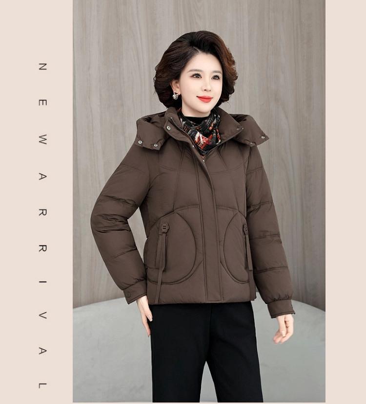 Removable Hat Warm Short Thickened Hooded Cotton Jacket