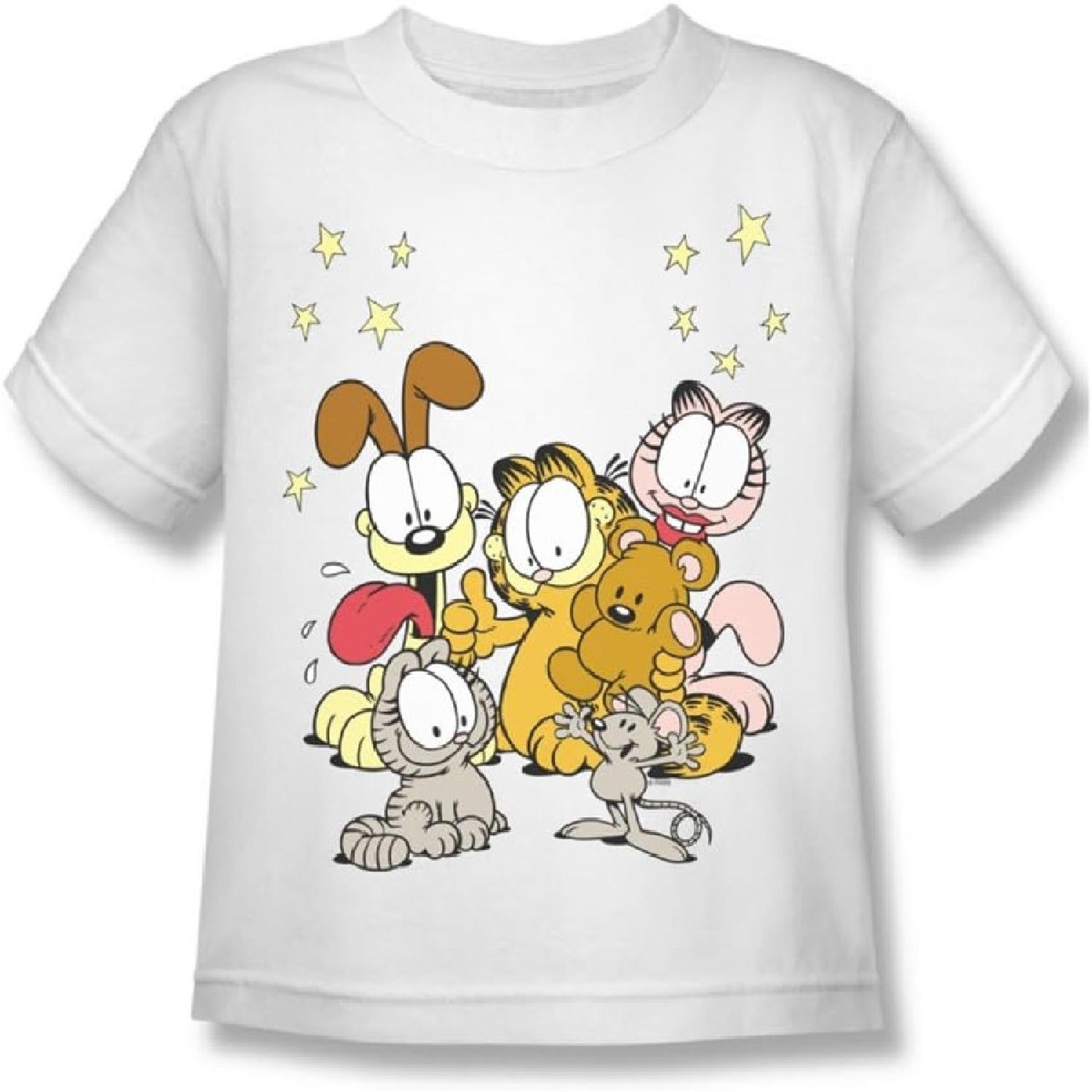Garfield - Friends Are Best Juvy T-Shirt In White S