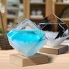 Wettervorhersage Sturmglas Wasserwürfel Barometer Schreibtisch Transparente Kristallflasche Geburtstagsgeschenk Kreative Tischdekoration