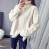 Autumn and Winter High Neck Sweater for Women Loose Pullover Sweater Long Sleeved Sweater for Women