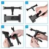 Car Rear Seat Headrest Mount: Multifunctional Tablet & Phone Holder with Back Cushion