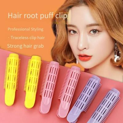 6Pcs Natural Fluffy Hair Clip For WomenHair Root Curler Roller Wave Clip Self-grip Root Volume Volumizing Fluffy Hair Tools