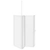 Vidaxl Duschwand, L-Form, 70x120x137 cm, 4 Panele, Faltbar