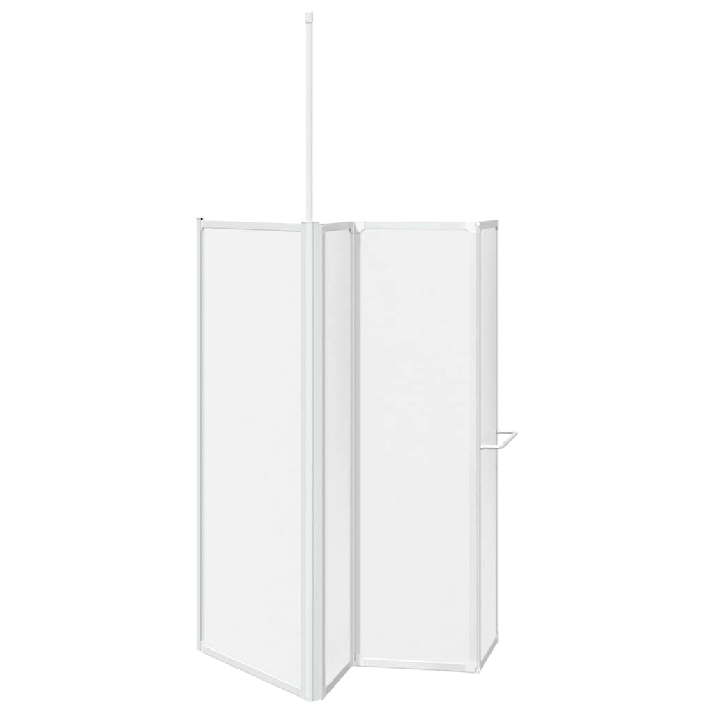 Vidaxl Duschwand, L-Form, 70x120x137 cm, 4 Panele, Faltbar