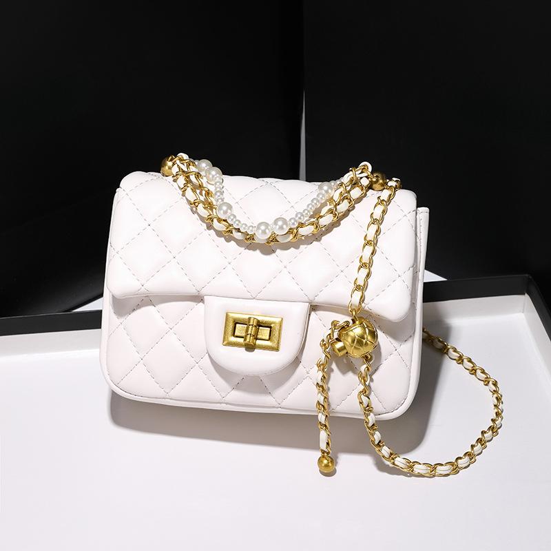 

Корейская сумка-цепочка с бриллиантами, женская сумка, новая универсальная маленькая квадратная сумка, женская сумка через плечо на одном плече