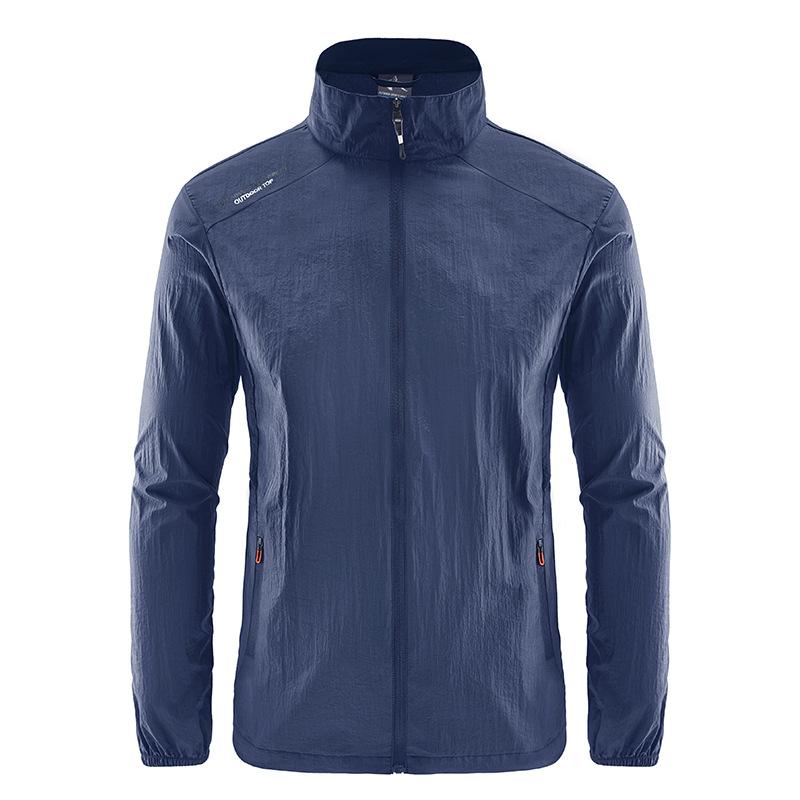 Oblek na ochranu proti slunci se stojacím límcem pro pánské letní Tenká sportovní bunda odolná vůči UV záření na led Rychleschnoucí bunda Sprinter