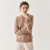Autumn/Winter Women's Hooded Seamless Mountain Velvet Raglan Sweater Knitwear