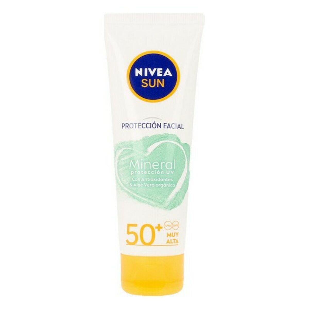 

Солнцезащитный минеральный солнцезащитный крем Nivea 50+ для лица (50 мл)