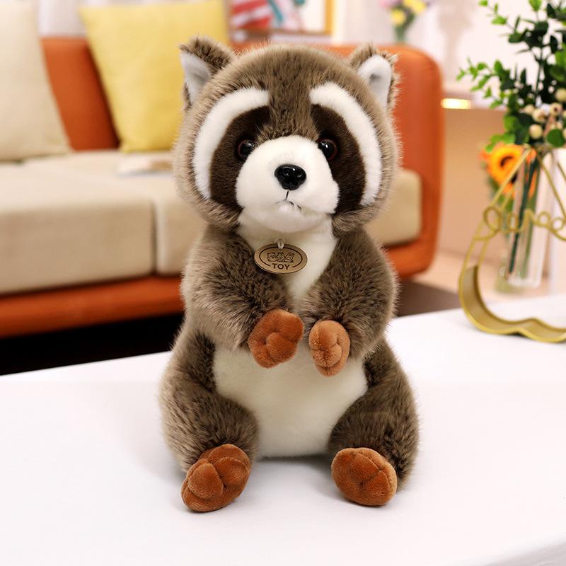 

Милая имитация милая кукла-енот плюшевая игрушка кукла красной панды детская успокаивающая тряпичная кукла подарок на день рождения 30cm（0.3kg）
