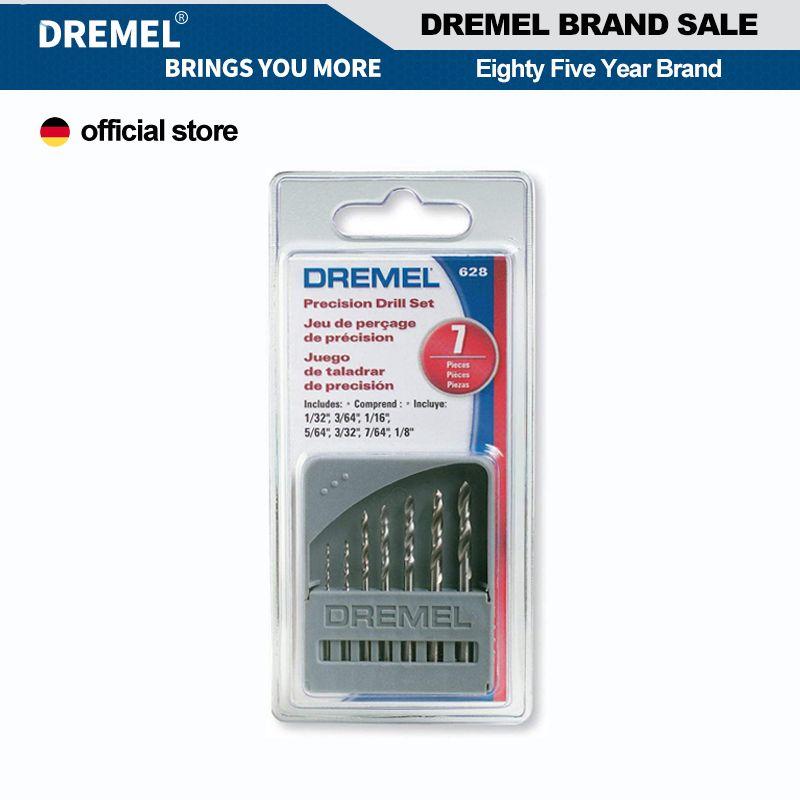 Dremel 628 Präzisionsbohrer-Zubehörset mit 7 Mehrzweckbohrern für Rotationswerkzeuge