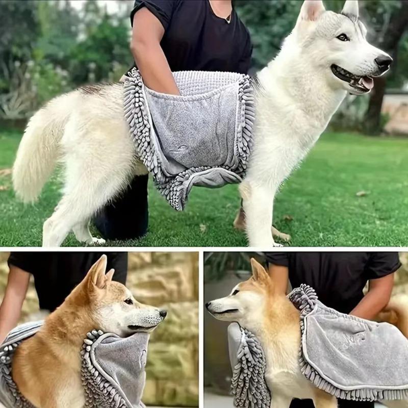1PC Pet Cat Absorbent Towel Dog Bath Towel Golden Hair Blanket Large Absorbent Quick-drying Teddy Small Dog Bath