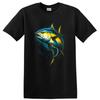 Fishing T Shirt Colorful Tuna Fish Graphic Ocean Swim Adventure Tee