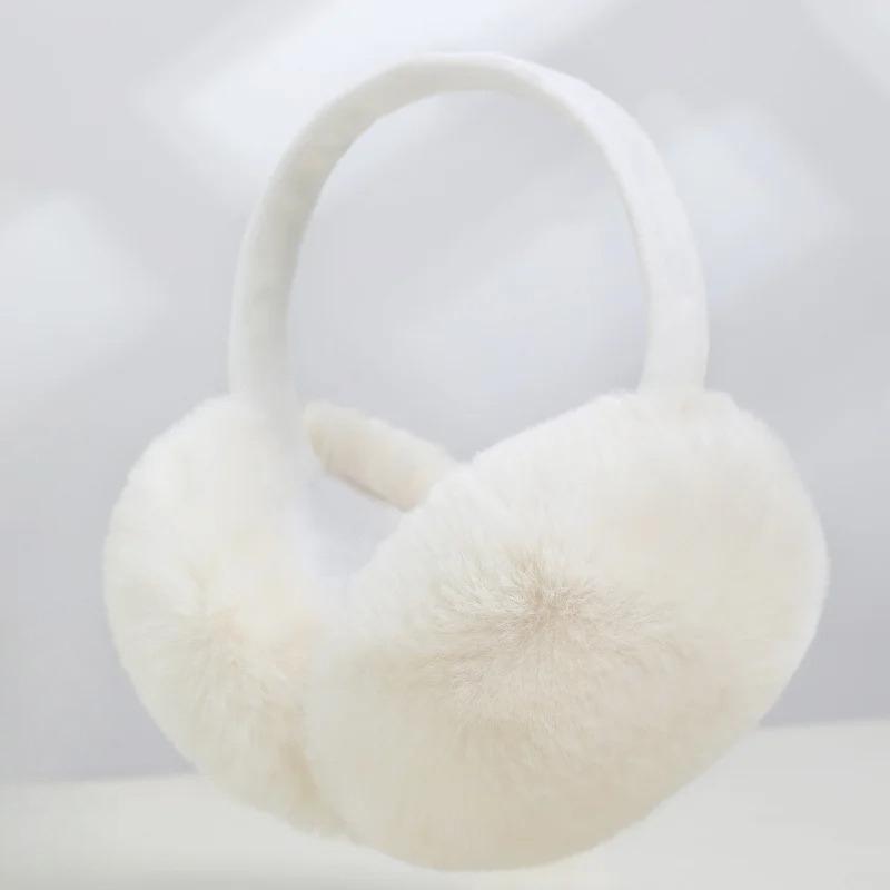 Outdoor Warm Plush Earmuffs/Ideal Christmas Gifts/Cycling Earmuffs/Anti Freezing Ear Caps/Winter Ear Protectors/Folding Earmuffs белый