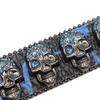 Design Skull Rhinestone Inlay Belt High-end Diamond Sequin Hip-hop Decoration Nightclub Belt for Women