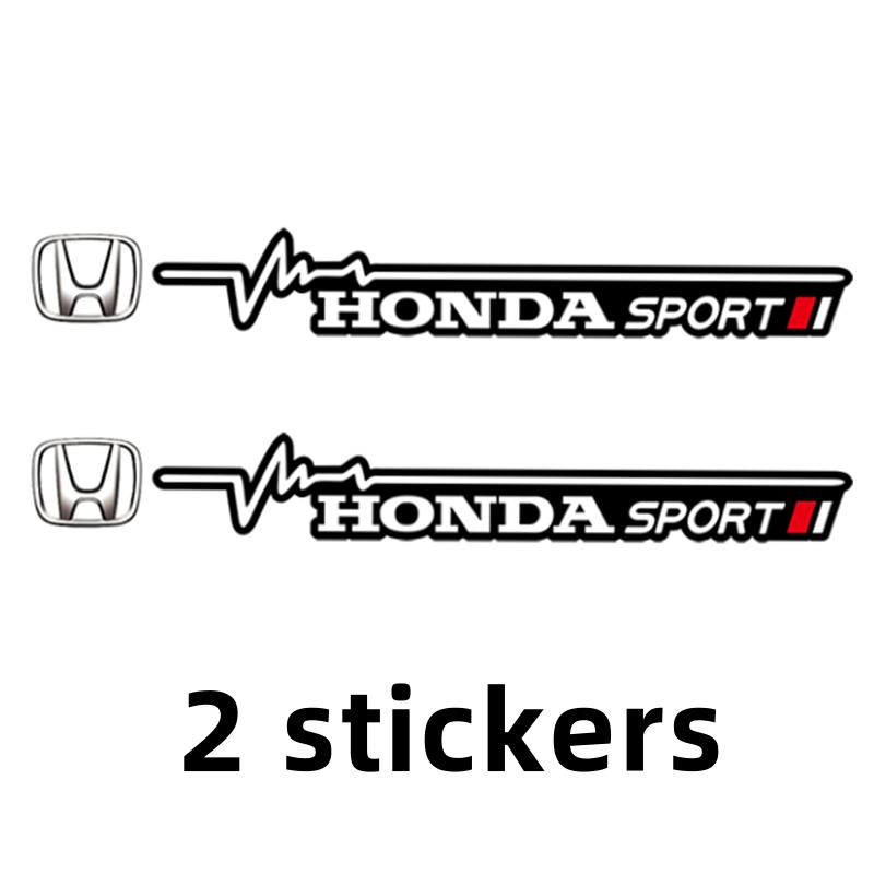 

2Pcs Car Sticker Windshield Wiper Decals Decoration Accessories For Honda Civic Fit Jazz Accord Pilot CRV Odyssey Passport City