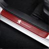 4PC Carbon Fiber Car Door Sill Stickers Auto Emblem Protective Decal For Peugeot 3008 5008 208 407 406 4008 206 308 207 2008 508