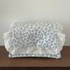 Blue Floral Storage Basket With Magnetic Lid For Bedroom And Desk Organization