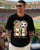 2026 Soccer Fan T-Shirt Men USA Canada Mexico Graphic Tee Game Day Stadium Party Shirt Gift Football Sport All Flags Clothes Top