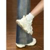Casual sports shoes with breathable mesh and thick sole  women's 2025 spring and autumn new women's shoes