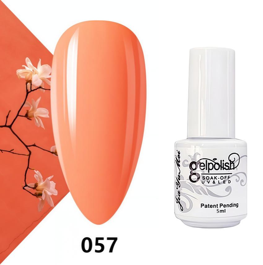 GELPOLISH Nail Art Set: Base, Top Coat, Transparent & White Gel Polishes