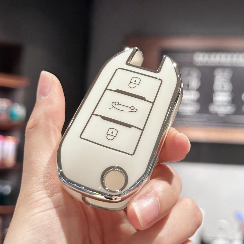 Capac pentru chei pentru Peugeot 208 308 408 508 2008 3008 4008 5008 pentru Citroen C3 C4 CACTUS C6 C8 Accesorii pentru husa pentru chei