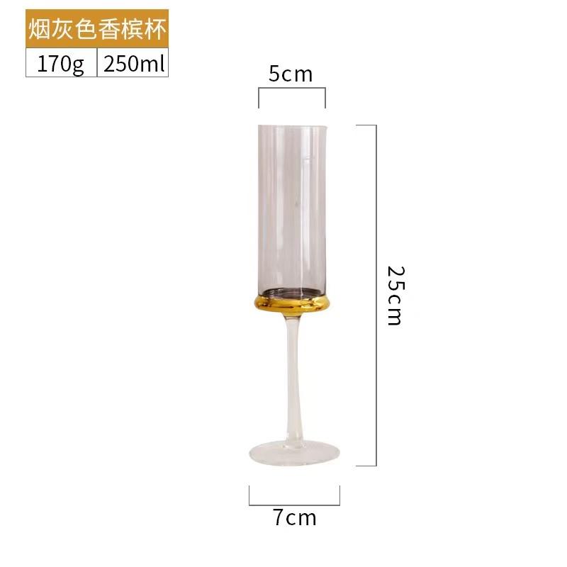 

400ml Advanced Gold Plating Red Wine Glass Lead-Free Crystal Glass Whiskey Tasting Cup Goblet Cup Champagne Party Gift WineDrink As shown