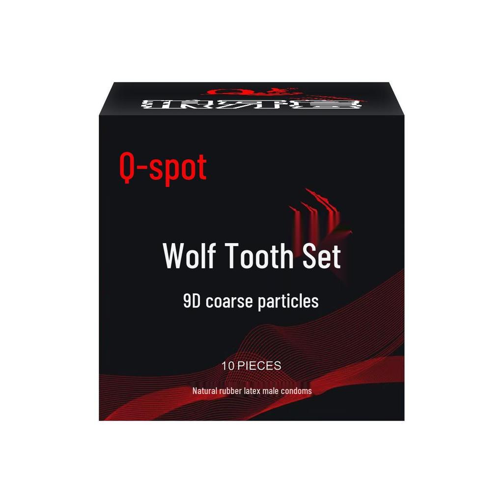 Q-point Hyaluronic Acid 001 Large Particle Delay Condoms - Long-lasting Contraceptives for Adults