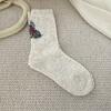 Oatmeal Wool Socks Season Thickened Warm Socks Cartoon Cute Wool Stockings