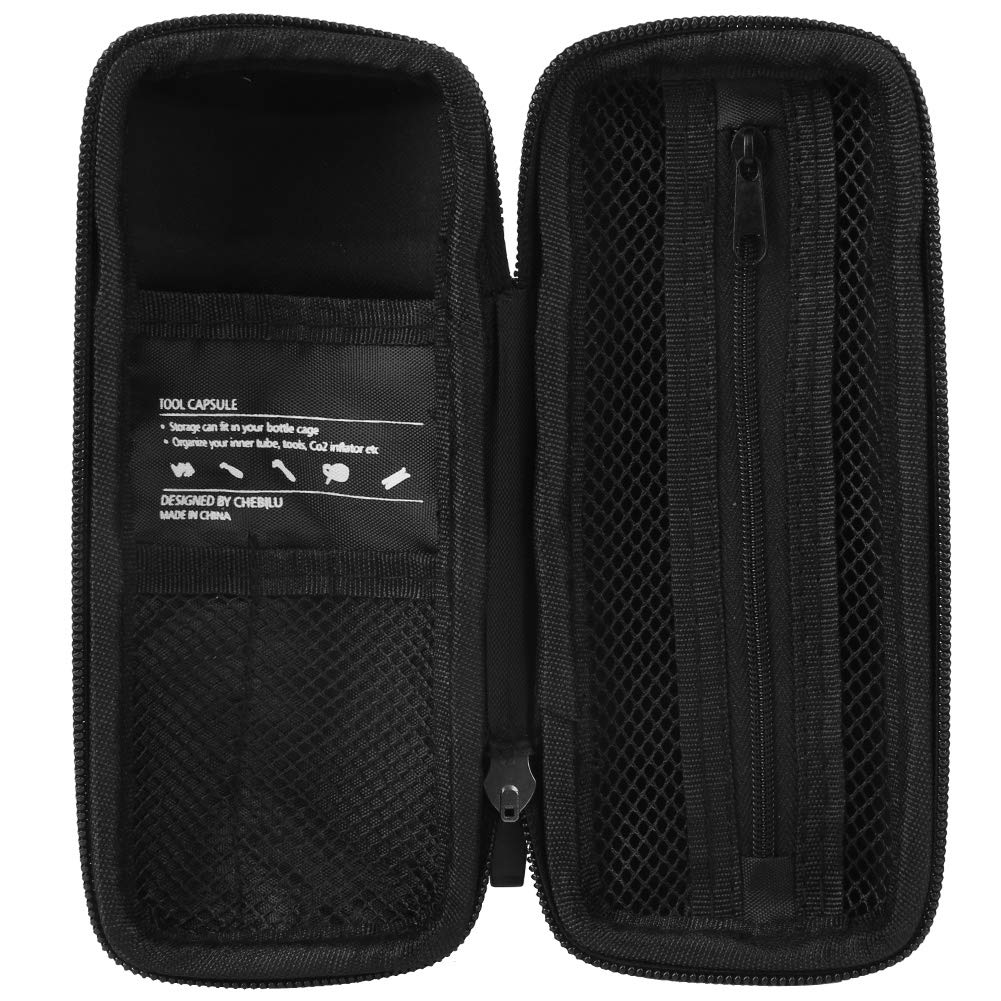 Waterproof Tool Tool Bicycle Storage Bottle for Road Bikes and Cycling Bottle, Case, Wear-Resistant (Black)