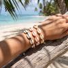 Handmade Beach Jewelry for Women Seashell Bracelet, Natural Shell Boho Beaded Adjustable Durable Cord Bracelets Daily Wear Woven String Bracelet