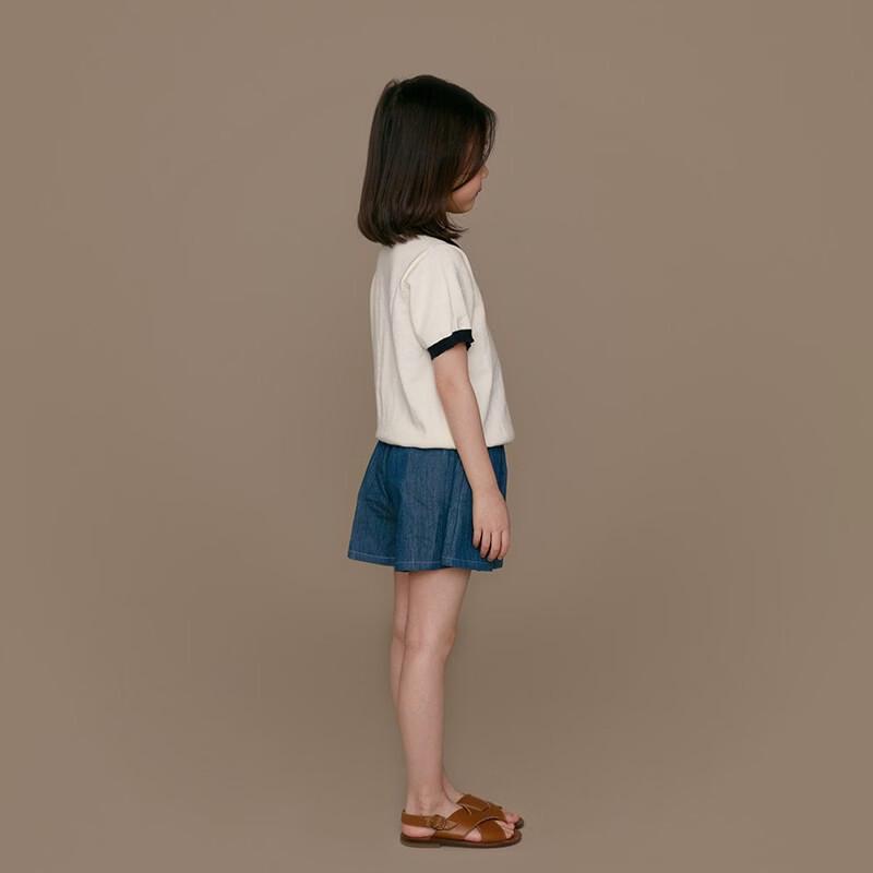 Hacikis Girls' Summer Loose Cotton Denim Shorts
