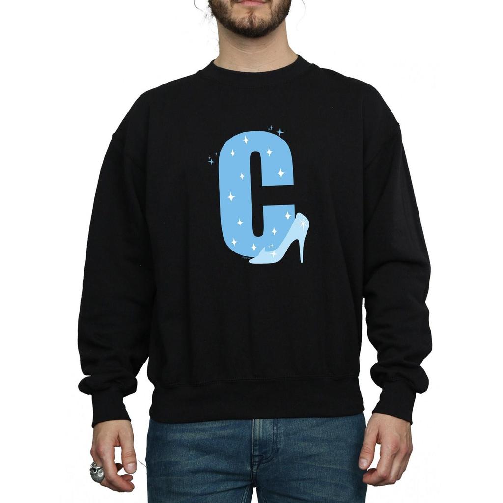 Disney Mens Alphabet C Is For Cinderella Sweatshirt