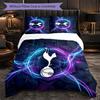 Tottenham Hotspur Vzor 3dílná sada povlečení Měkký mikrovláknový povlak na peřinu s povlaky na polštáře do ložnice