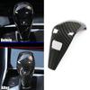 Carbon Fiber Look Gear Shift Knob Cover Trim Interior Shifter Head Decoration Frame Styling Stickers for BMW 3 Series G20 G28 2020-2023