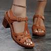 Fashionable Round-toe Sexy and Comfortable Women's Casual Sandals Summer Open-toe Lightweight/elegant High-heeled Sandals