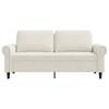 Vidaxl Sofa 2-Osobowa, Kremowy, 140 Cm, Tapicerowana Aksamitem