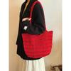 Knitted Bag for Leisure and Vacation Travel Tote Bag with Large Capacity Single Shoulder Bag