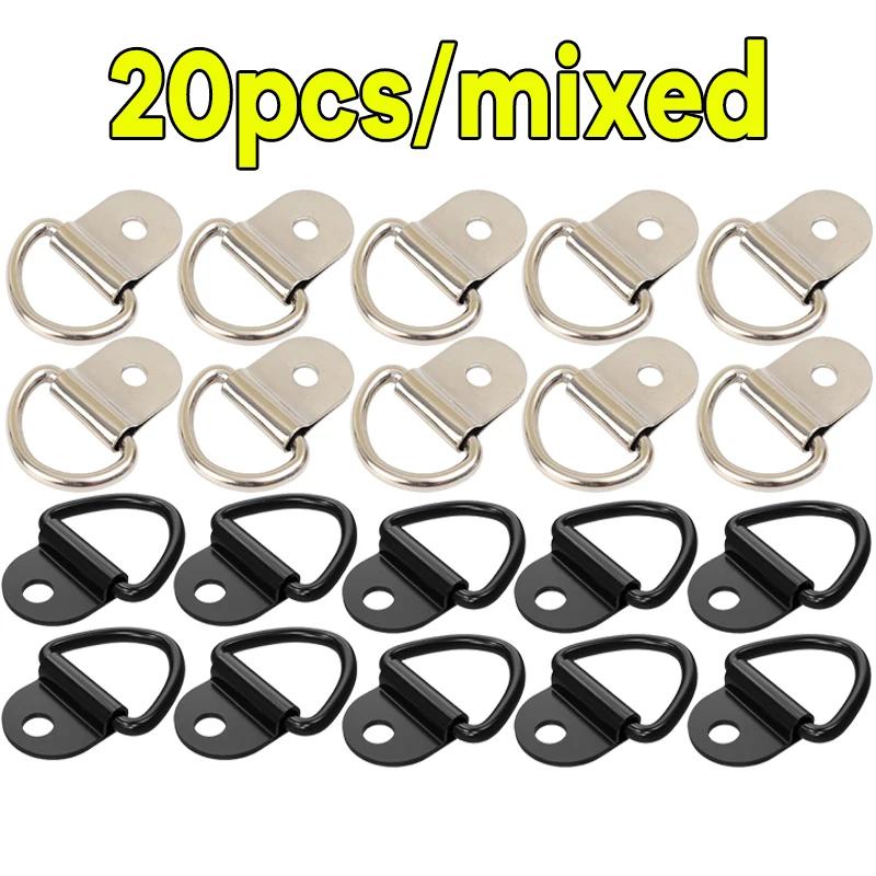 D Rings Tie Down Anchors Ring Pull Hook Stainless Steel Lashing Ring Load Fit for Car Boat Cargo Trailer Vehicles RV Van