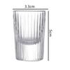 12pcs Set 20ml Fashion Spirits Cup Set Striped Small Wine Glass Transparent Creative Brandy Liquor Goblet Household SGlass