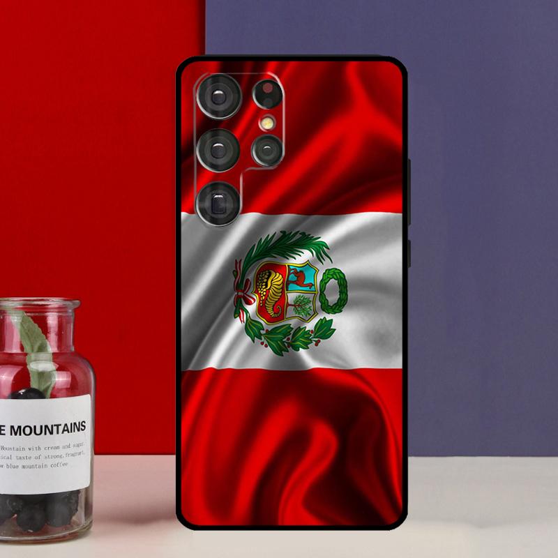 Peru Flag Case For Samsung Galaxy S21 S22 S23 Ultra Plus S8 S9 S10 Note 10 20 Ultra S21 FE S20 FE Cover