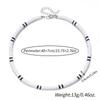 Boho Simple Polymer Clay Black and White Choker Necklace for Women Men Summer Vintage Short Clavicle Chain Party Jewelry Gift