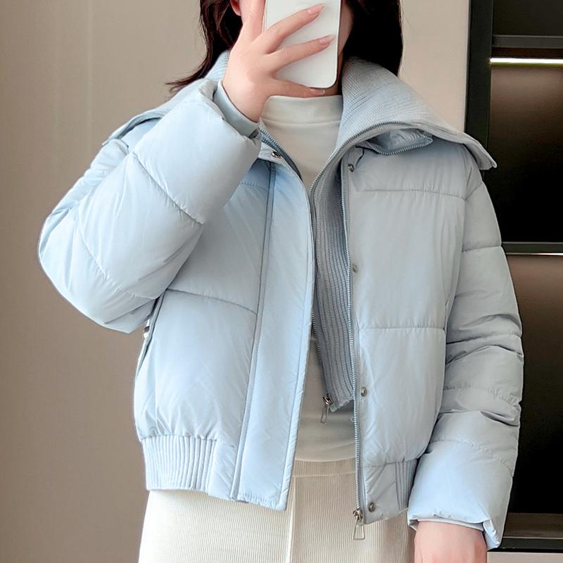 Fashion Winter Coat Female Short Parkas Long Sleeve Loose Thick Warm Women's Jackets