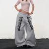 Винтажные спортивные брюки с вышивкой в придворном стиле, широкие, мужские и женские, свободные, повседневные, на осень