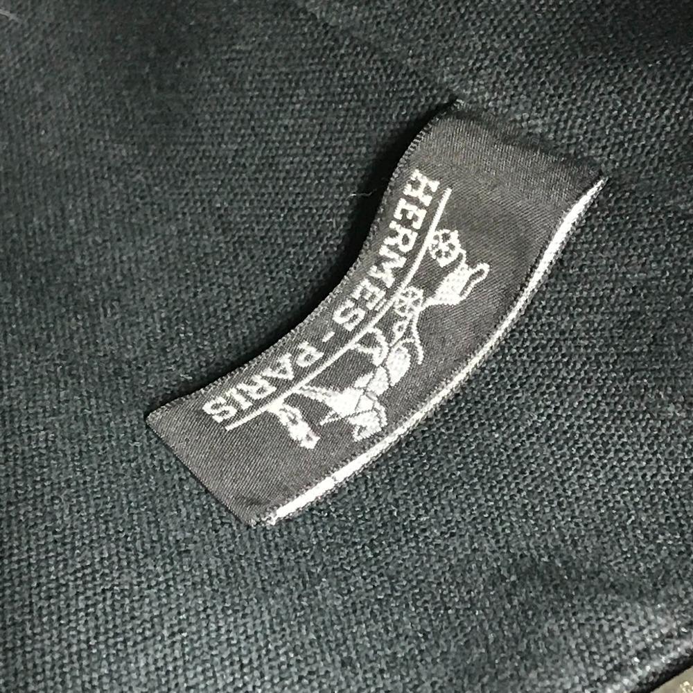 Hermes Saksaw MM Saksaw MM Bag Hand Bag Canvas Black/gray