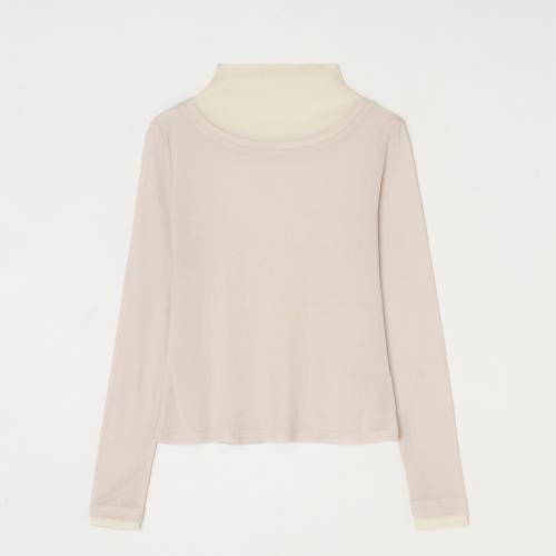 EL Lucia Neck Contrast T-Shirt
