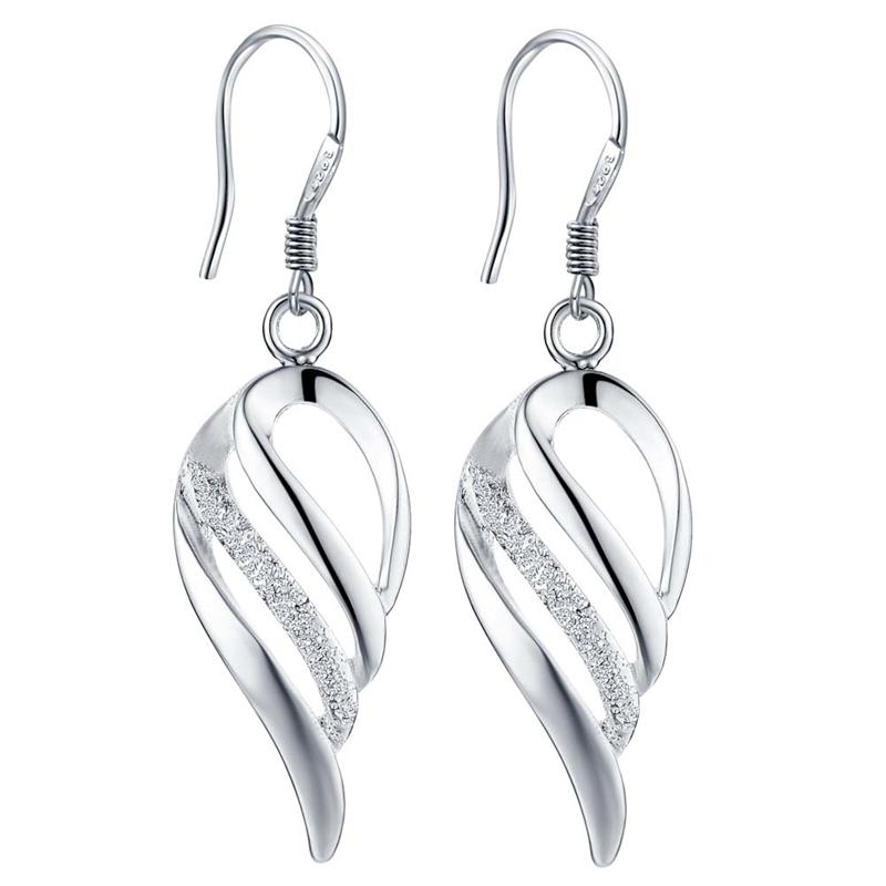 New 925 Sterling Silver Earrings Hot Hearts For Women Exquisite Student Girlfriend Jewelry Accessories Wedding Fashion Gift