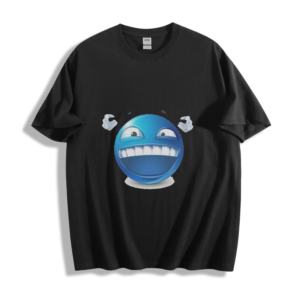 Wild Blue Emoji Laugh Tee - Hilarious and Fun Unisex Shirt