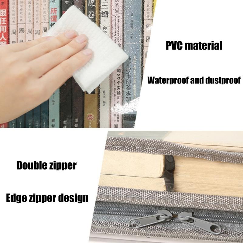Wasserdichte Buch-Organizer Praktische Buchaufbewahrungsbox Faltbare Spielzeugbox Transparente Buchbox für Wohnheim Haushalt Klassenzimmer