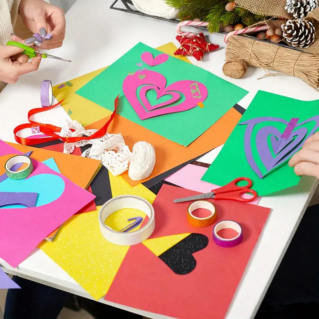 A4 Druckerpapier Kopierpapier 10 Farben Zufällig farbiges Papier Schreibwarenpapier Mehrzweck farbiges Druckpapier Origami Papier