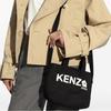 Kenzo Utility Logo Print Cotton Tote Bag Women Tote Bags Black FE68SA910F3699